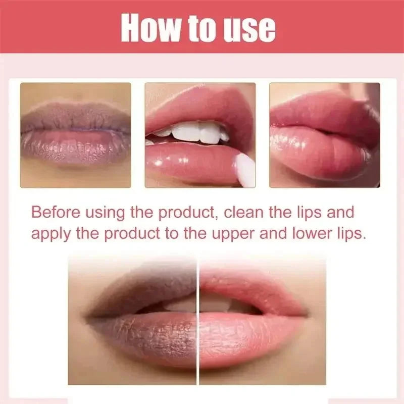 Lip Brightening Balm Mask – Exfoliating & Moisturizing Collagen Lip Balm Mask Qme