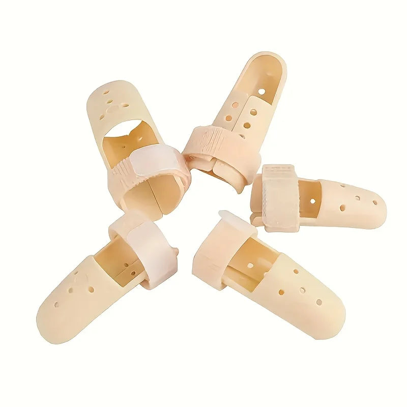 5-Pack Adjustable Finger Splints | PE Material | S M L Finger Splint Set Qme