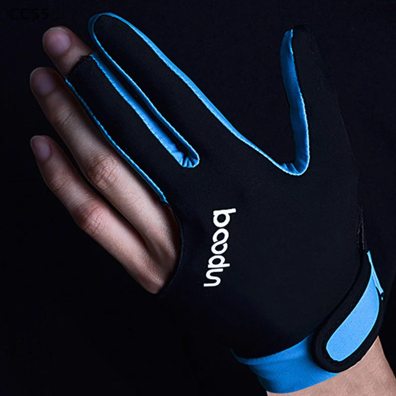 3-Finger Billiard Snooker Glove – Left & Right Hand, M/L Billiard Cue Glove Qst