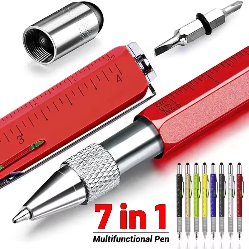 7-in-1 Multifunction Pen – Stylus, Screwdriver & Spirit Level Multifunction Pen Tool Qst