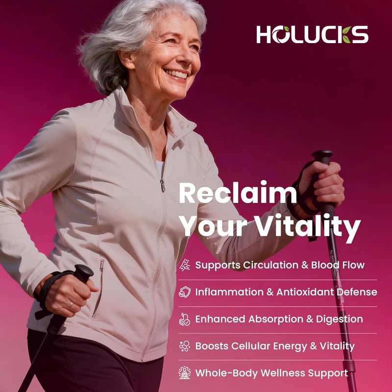 HOLUCKS Nattokinase COQ10 Supplement | Heart & Circulation Dietary Supplement Qst