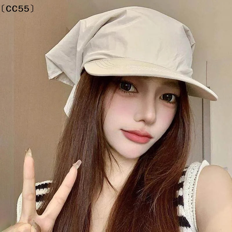 Women's Lace-Up Headscarf Baseball Cap – Trendy Sun Hat Women's Sun Hat Qst