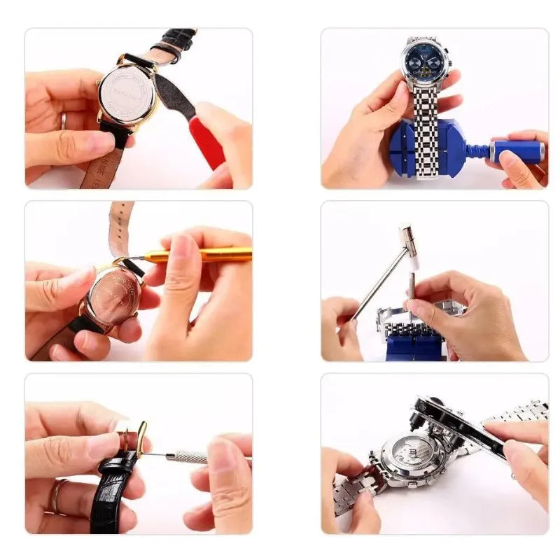 Watch Link Pin Remover & Spring Bar Repair Tool Kit – 147pc Watch Repair Tool Kit Qme