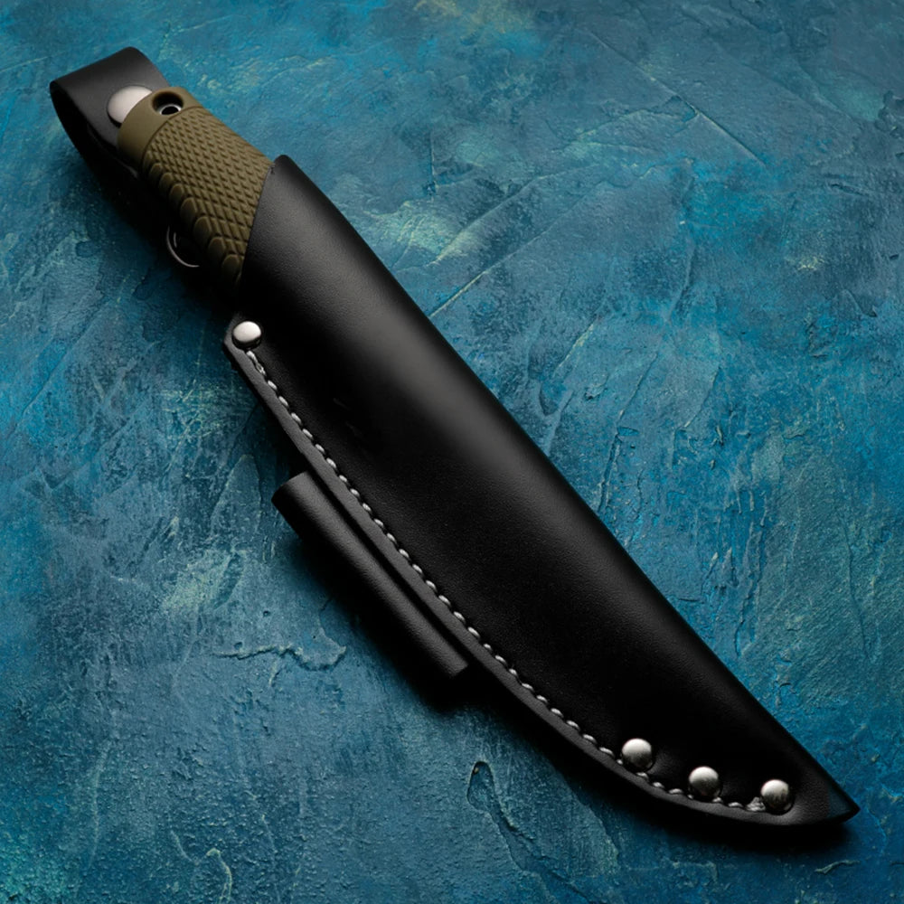 HUANGFU Fixed Blade Knife – Camping & Survival Tool Fixed Blade Knife Qst
