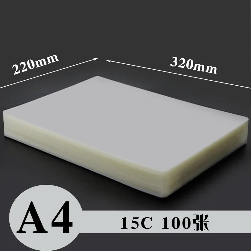 Thermal Laminating Sheets A3 A4 Clear Waterproof Film | Qme Laminating Sheets Qme A4 15C