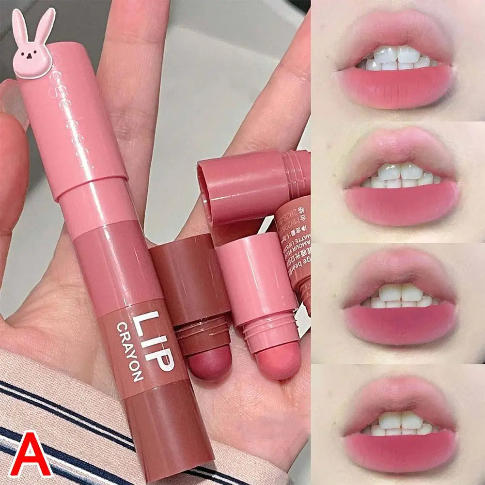 Matte Velvet Lipstick Pencil Combo – Non-Stick Lip Tint Set Lip Makeup Combo Qme A-01 CN