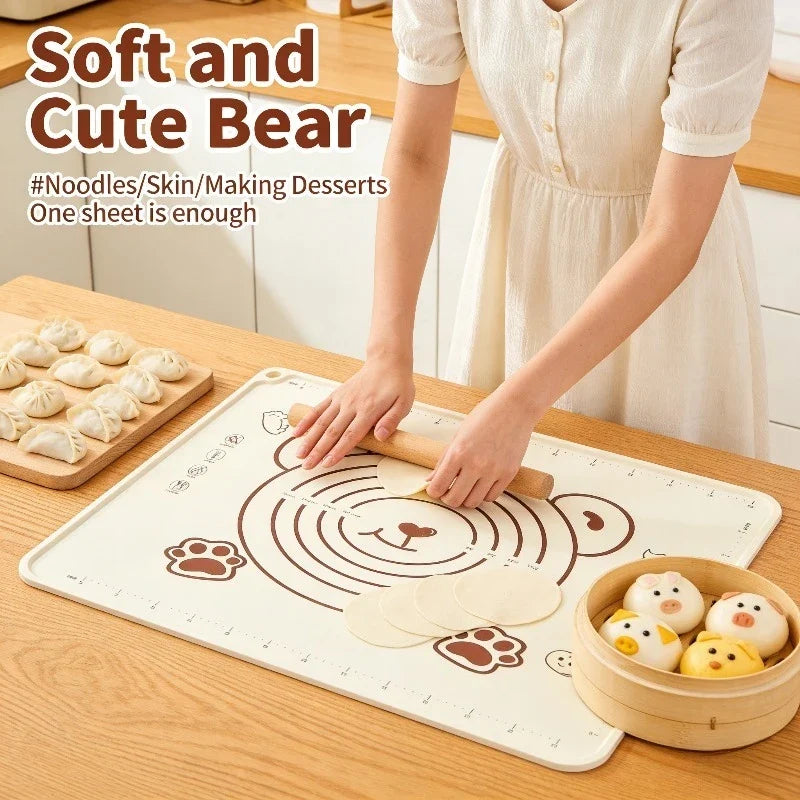Silicone Baking Mat – Non-Stick Dough Kneading & Rolling Pad Silicone Baking Mat Qme