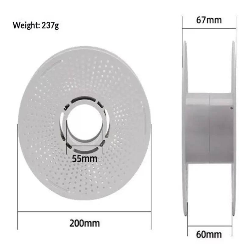 Empty 3D Printer Filament Spool – Detachable Porous ABS Holder Filament Spool Qme