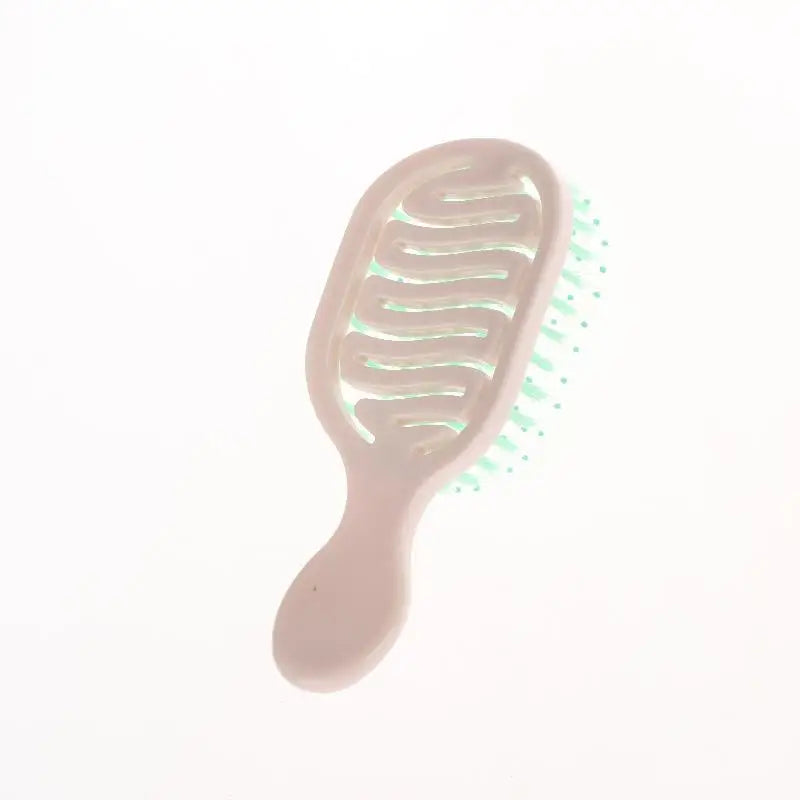 Mini Boar Bristle Hairbrush – Scalp Massage & Detangling Comb Boar Bristle Hairbrush Qme Pink