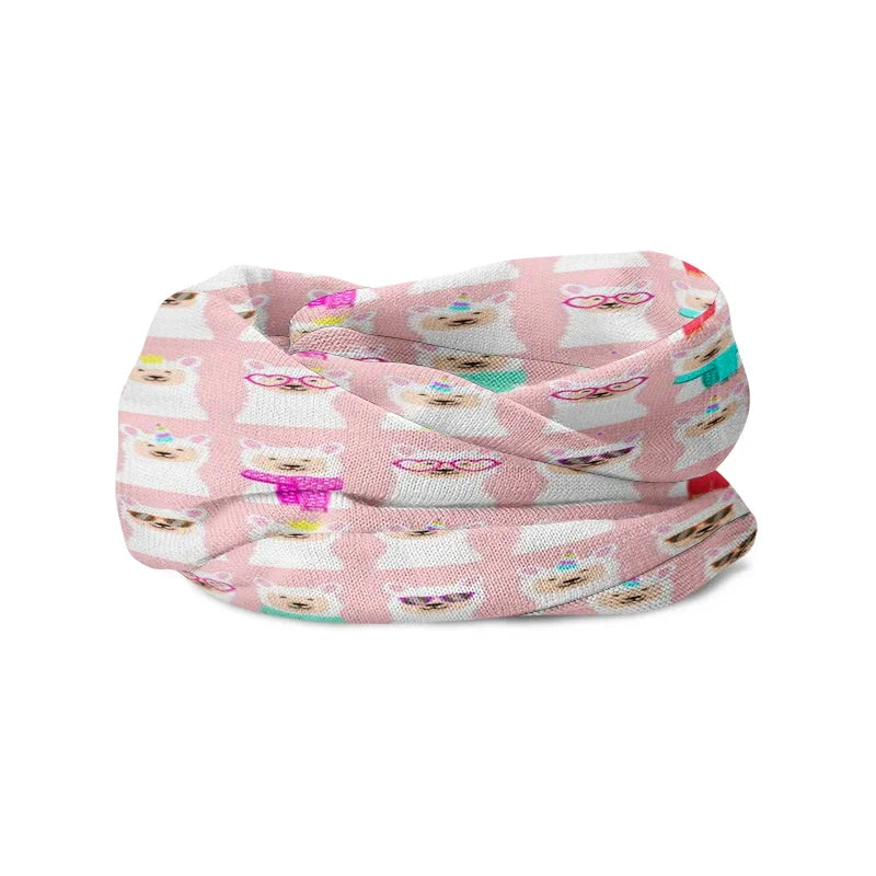 Cute Cartoon Sheep 3D Print Headscarf | 14 Colors, One Size Novelty Hair Scarf Qme