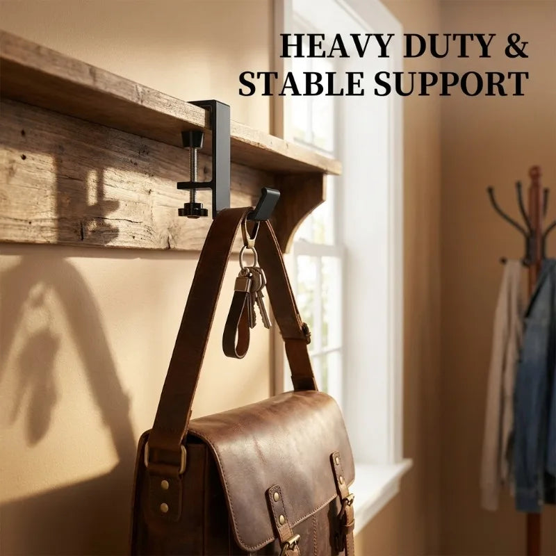 Punch-Free Table Hook – Aluminum Desk Bag Hanger | Qme Desk Bag Hook Qme