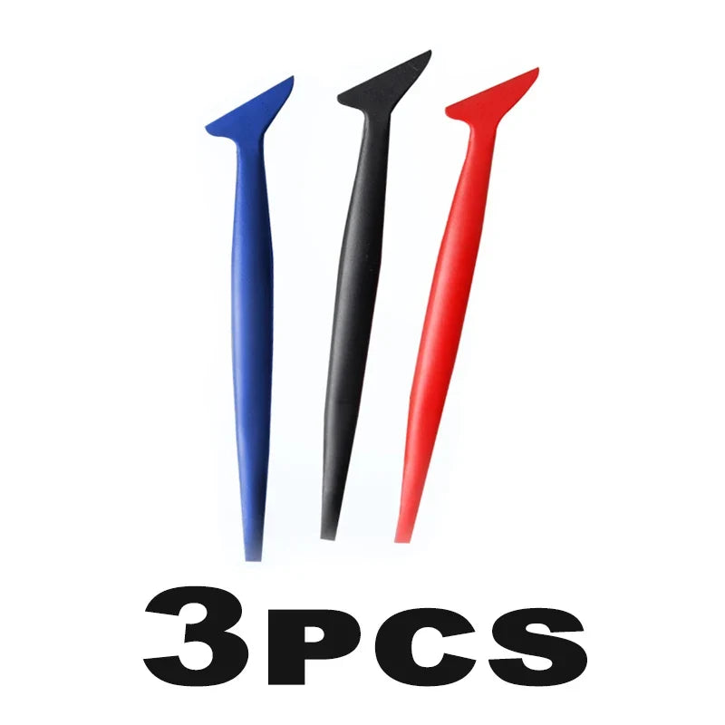 Car Micro Squeegee Set – Vinyl Wrap & Tint Slot Tool Auto Vinyl Wrap Tool Qme 1Set(3PCS)
