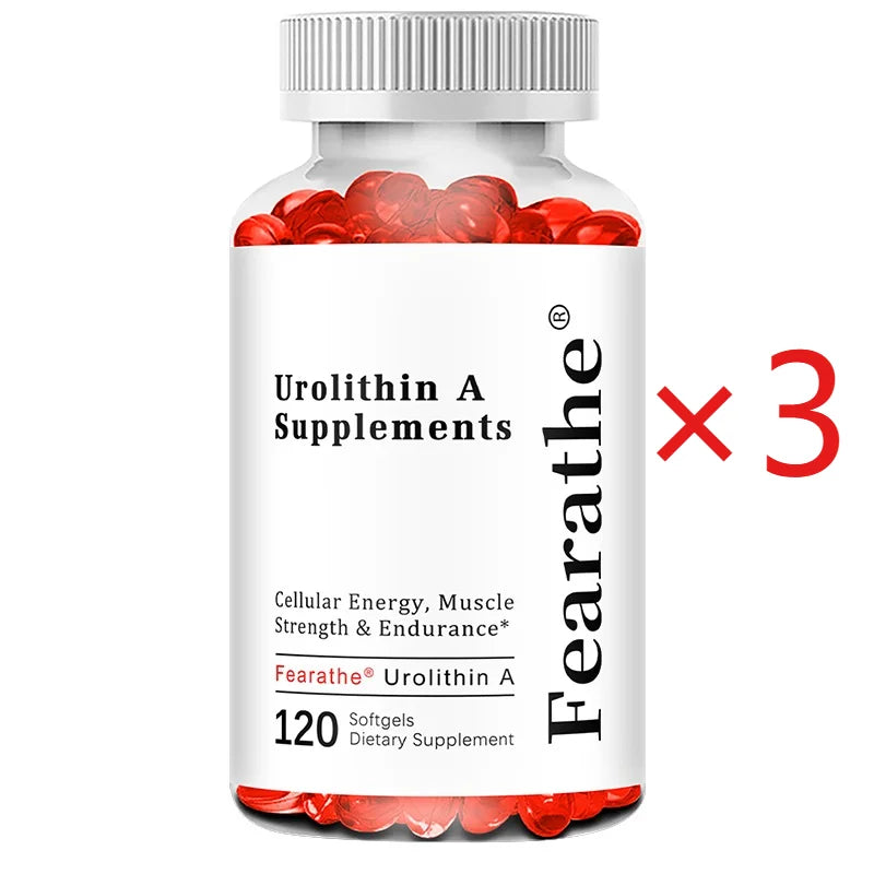 Urolithin A 5000mg Capsules – Cellular Health & Energy Wellness Capsule Supplement Qst 120 count-3 bottle