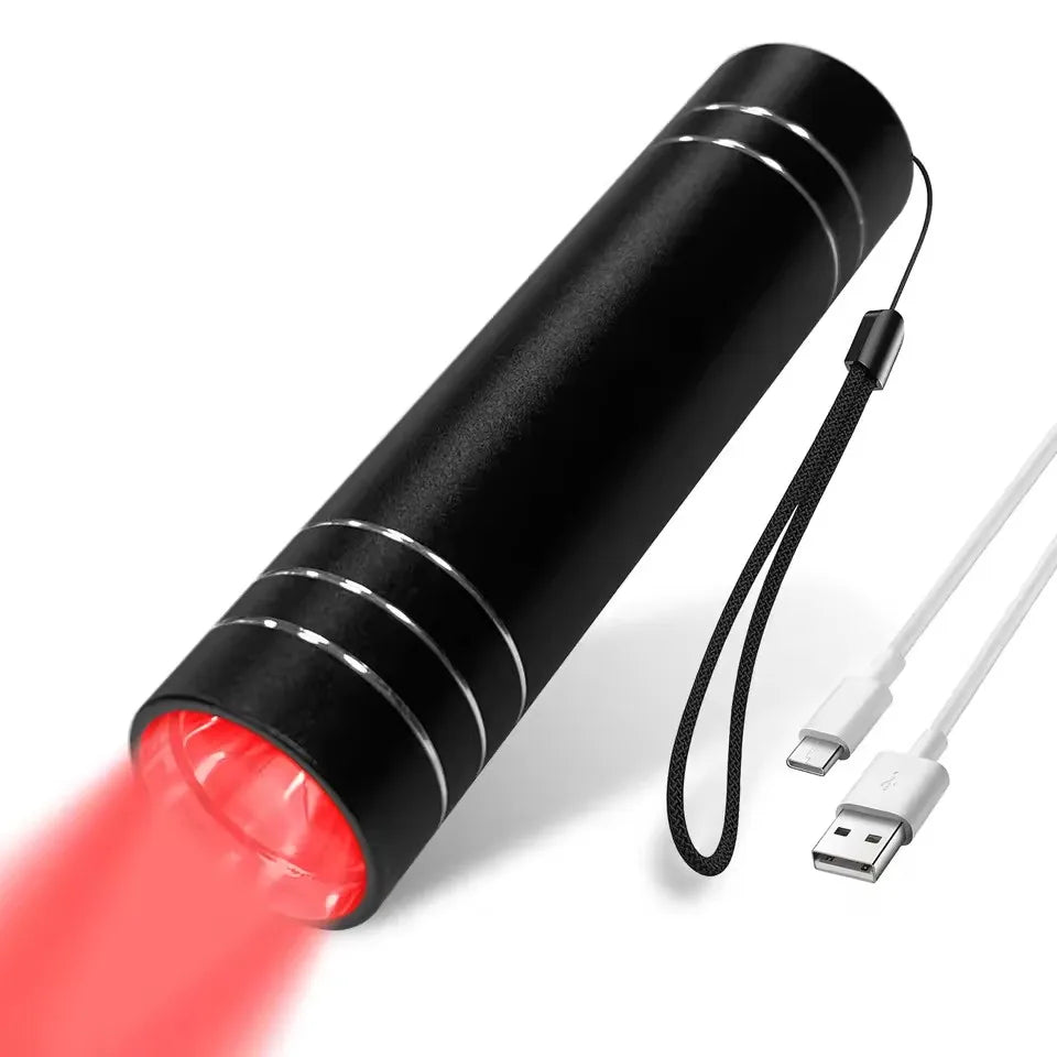 Red & Infrared Light Therapy Torch 660nm 850nm | Vilnason Light Therapy Device Qst Black set