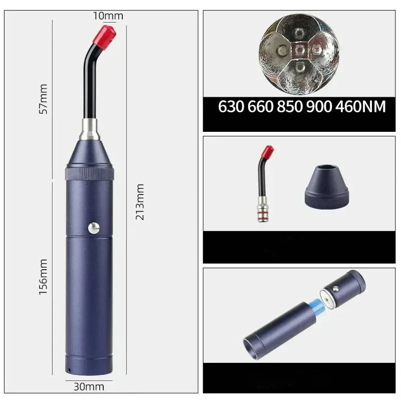 3-in-1 Red & Infrared Light Therapy Wand | Handheld LED Device Light Therapy Wand Qst