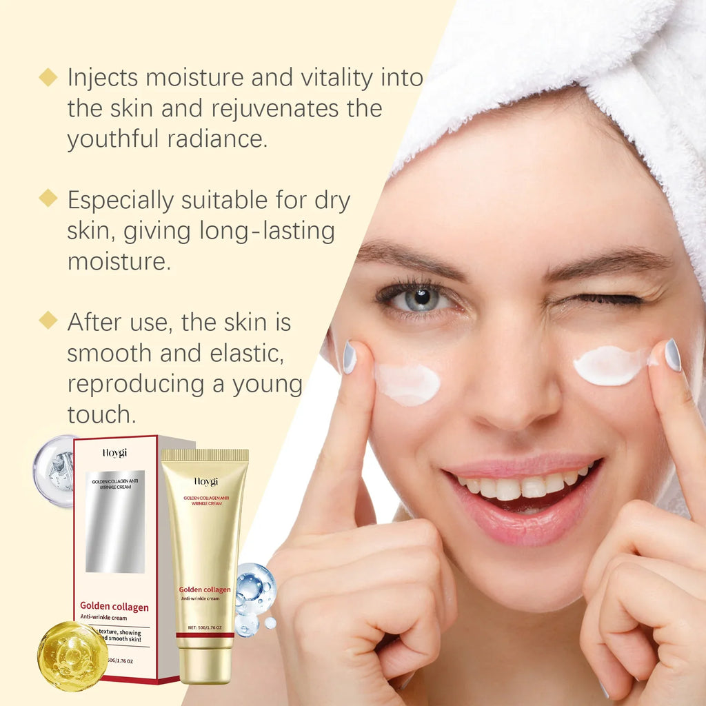 24K Gold Collagen Face Cream – Firming & Anti-Wrinkle Gold Collagen Face Cream Qme