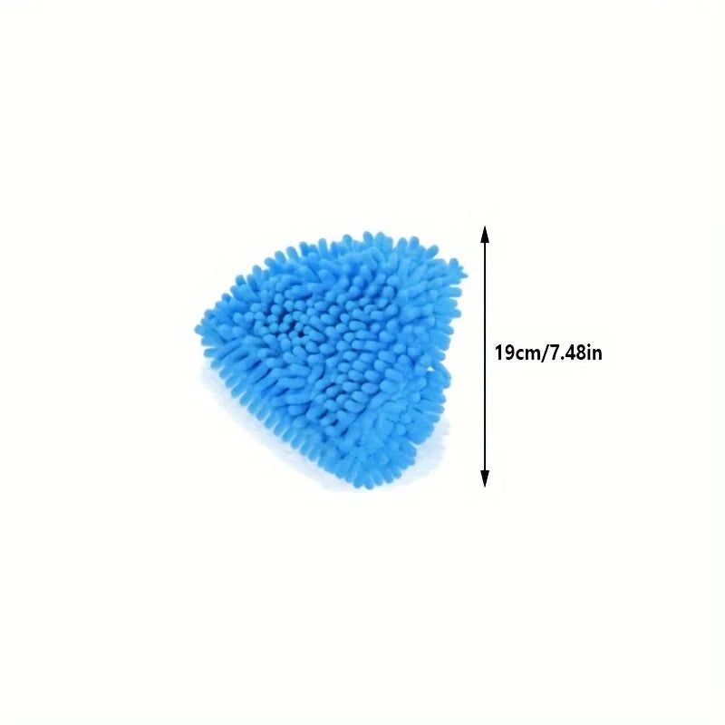 Triangle Mop Refill Pads – Reusable Microfibre Cleaning, 3-Pack Mop Refill Pads Qme