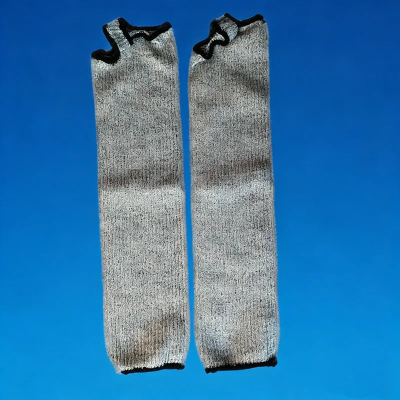 HPPE Cut-Resistant Arm Guards Level 5 Forearm Sleeves 1 Pair Cut-Resistant Arm Sleeves Qst Default Title