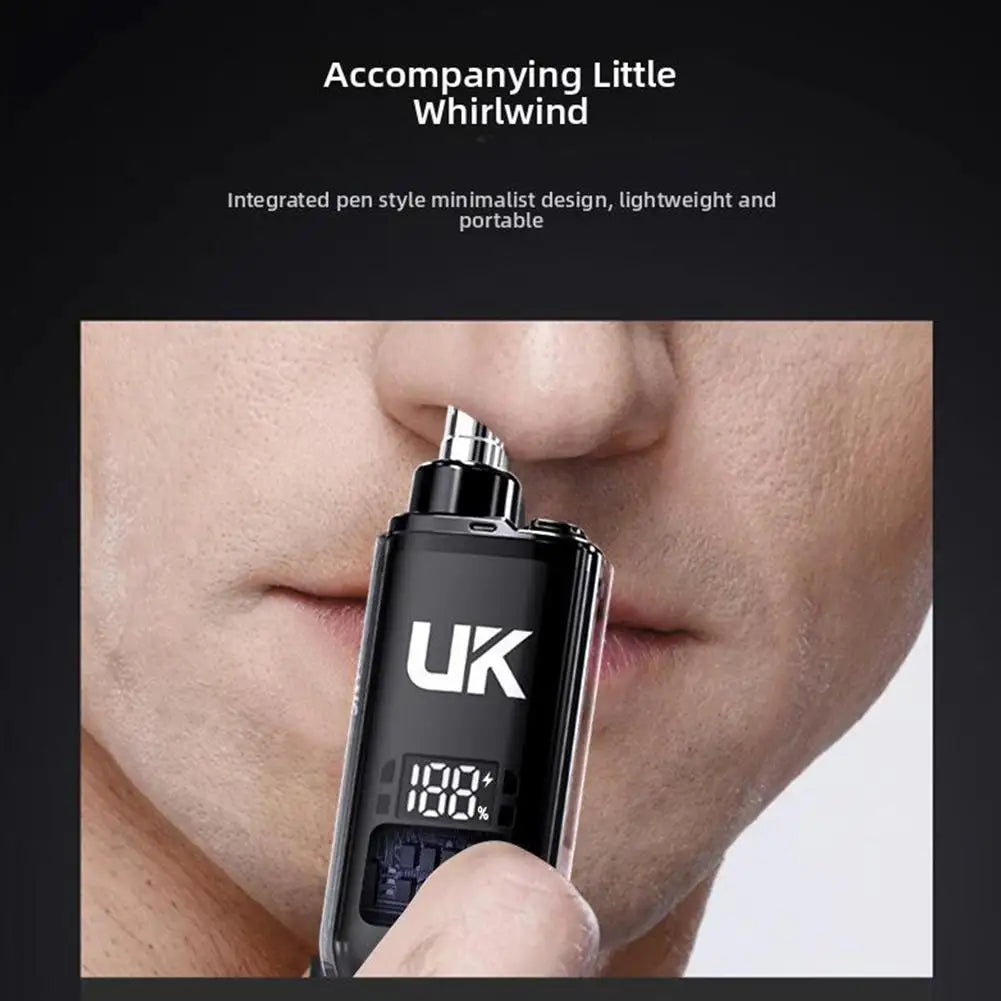 USB Rechargeable Electric Nose & Eyebrow Hair Trimmer for Men Nose Hair Trimmer Qme