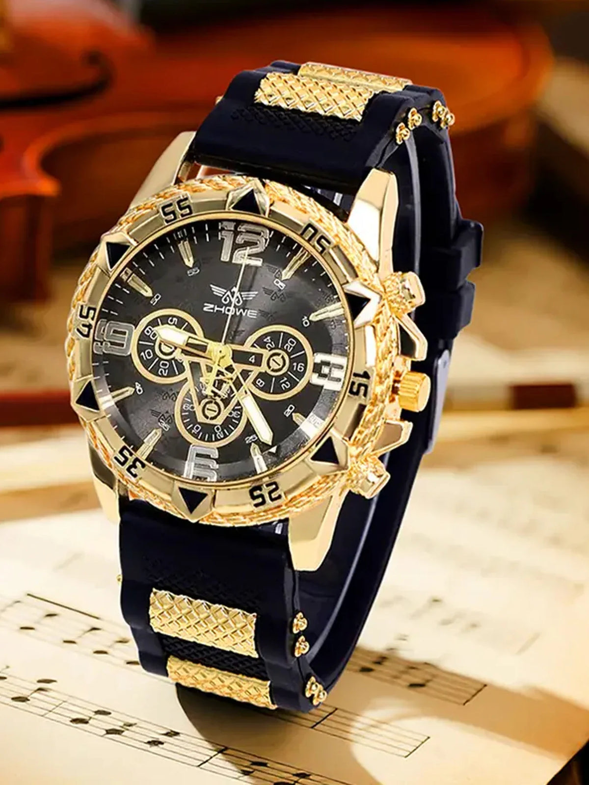 Men's Large Dial Quartz Watch – Business Casual Style Men's Quartz Watch Qme