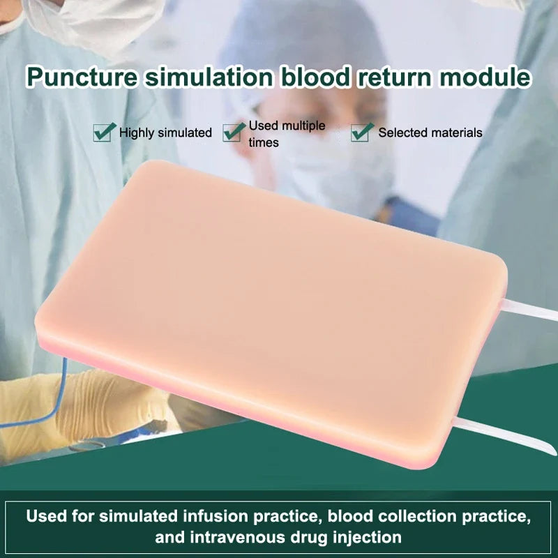 U-Shaped IV Training Module – Simulated Blood Return Practice Pad Medical Training Pad Qme