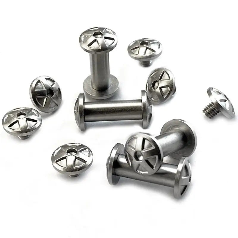 Swayboo Knife Handle Rivet Screws Hex Umbrella 5MM 6MM Steel Knife Handle Screws Qst