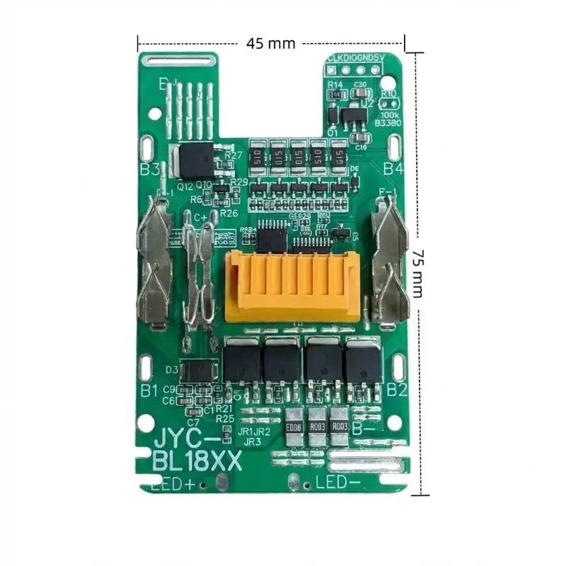 Smart BMS 18V Li-ion Battery Case with Balance Charging BMS Battery Case Qme