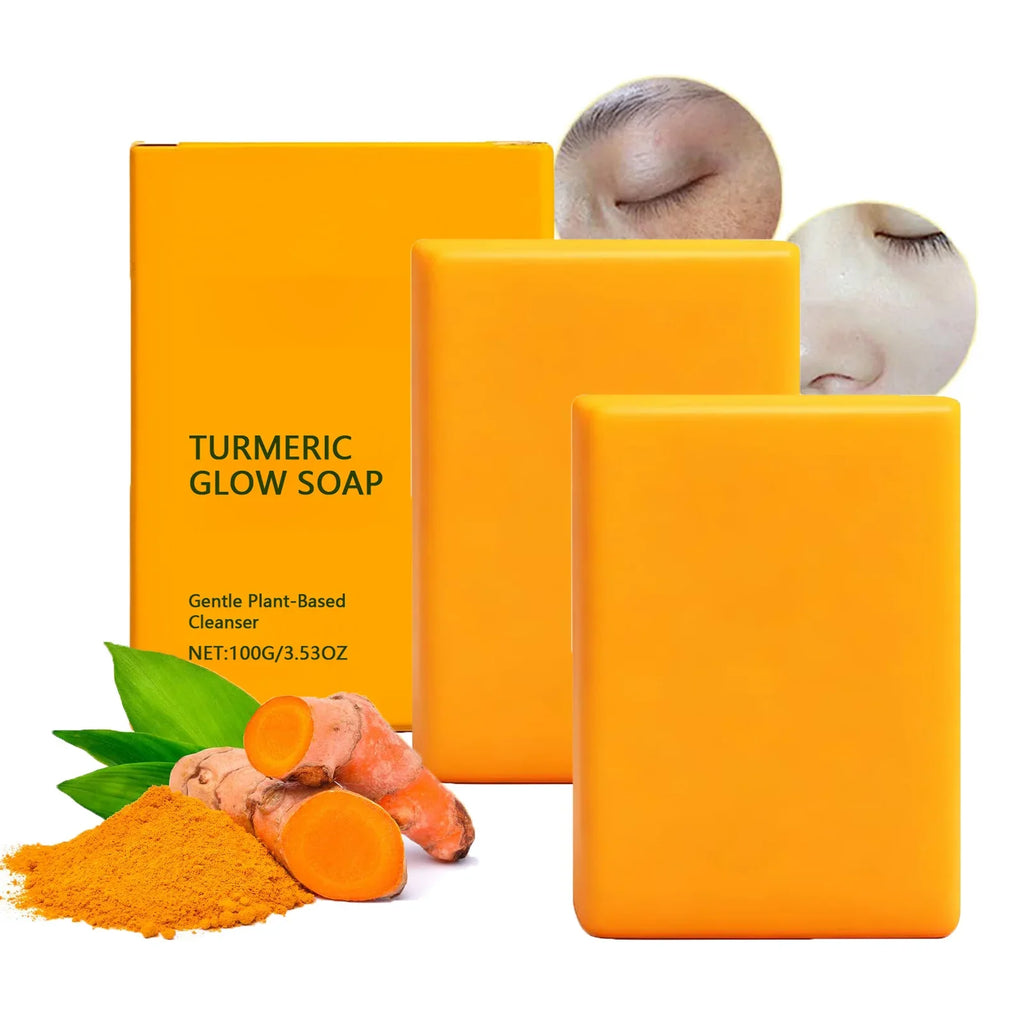 Turmeric Glow Brightening Soap – Face & Body Bar Brightening Bar Soap Qme