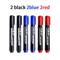 3-Pack Fine Tip Permanent Markers – Black, Blue & Red Permanent Marker Set Qme 2black 2blue 2red