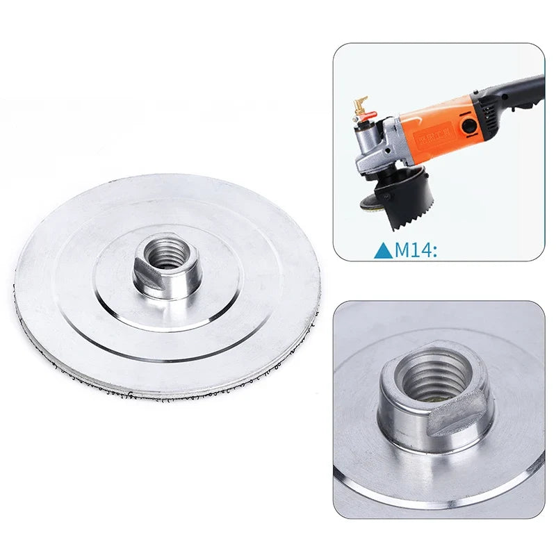 Diamond Polishing Backer Pad – M14 Aluminum Base Backing Holder Polishing Backer Pad Qme