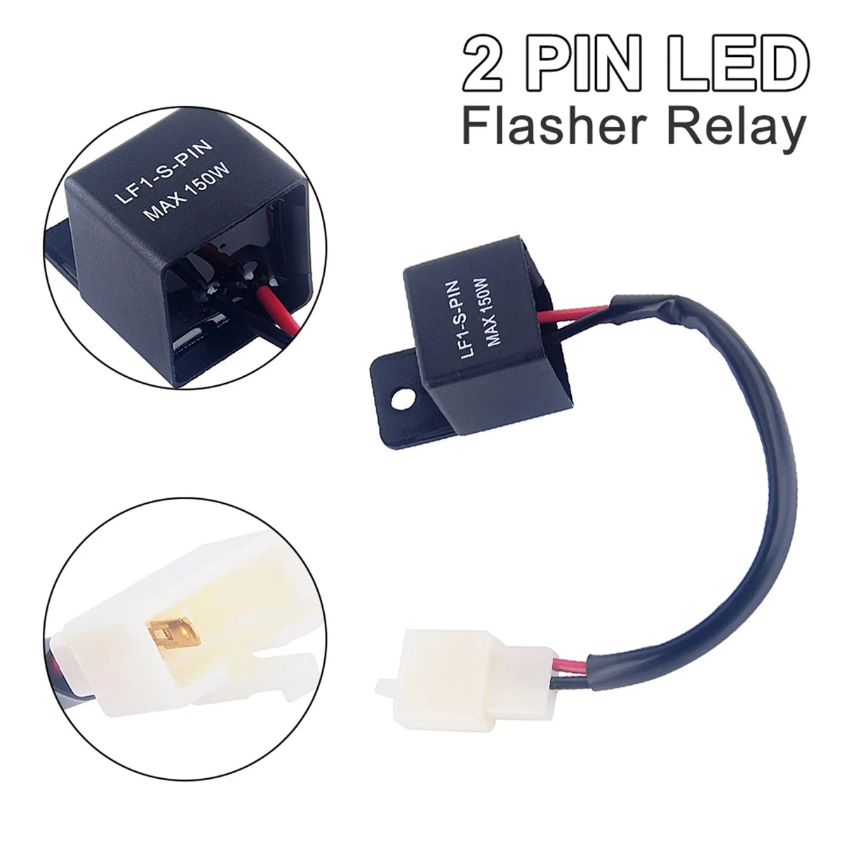 Motorcycle LED Turn Signal Flasher Relay – Hyper-Flash Fix Motorcycle Flasher Relay Qme