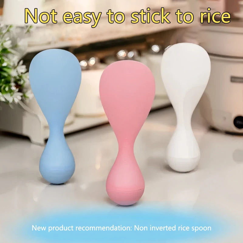 Self-Standing Non-Stick Rice Spoon – Heat-Resistant PP Paddle Rice Spoon Paddle Qst