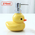 Cute Yellow Duck Ceramic Soap & Lotion Dispenser Bottle Ceramic Soap Dispenser Qme 270ml