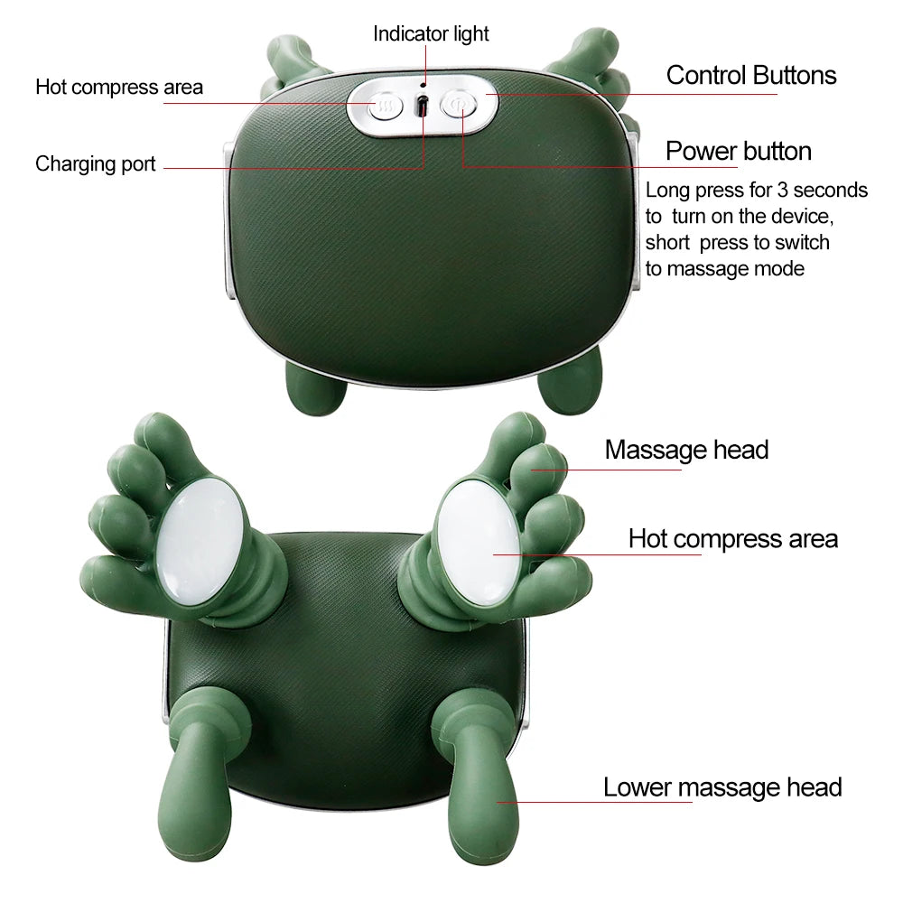 Wireless 4D Neck & Shoulder Kneading Massager Shawl | Raiuleko Neck Shoulder Massager Qst