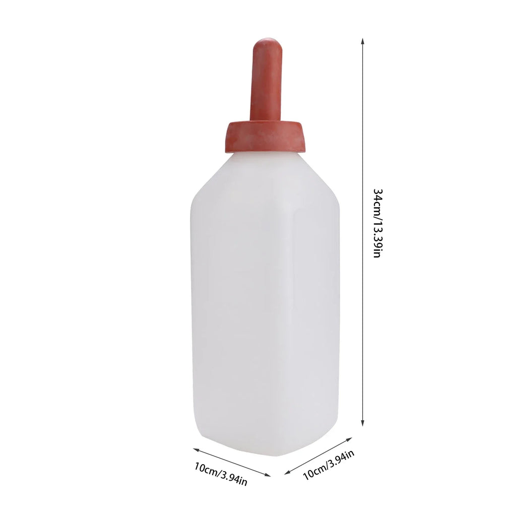 2L Calf Milk Feeding Bottle – Horizontal Cow Nursing Feeder Livestock Nursing Feeder Qme
