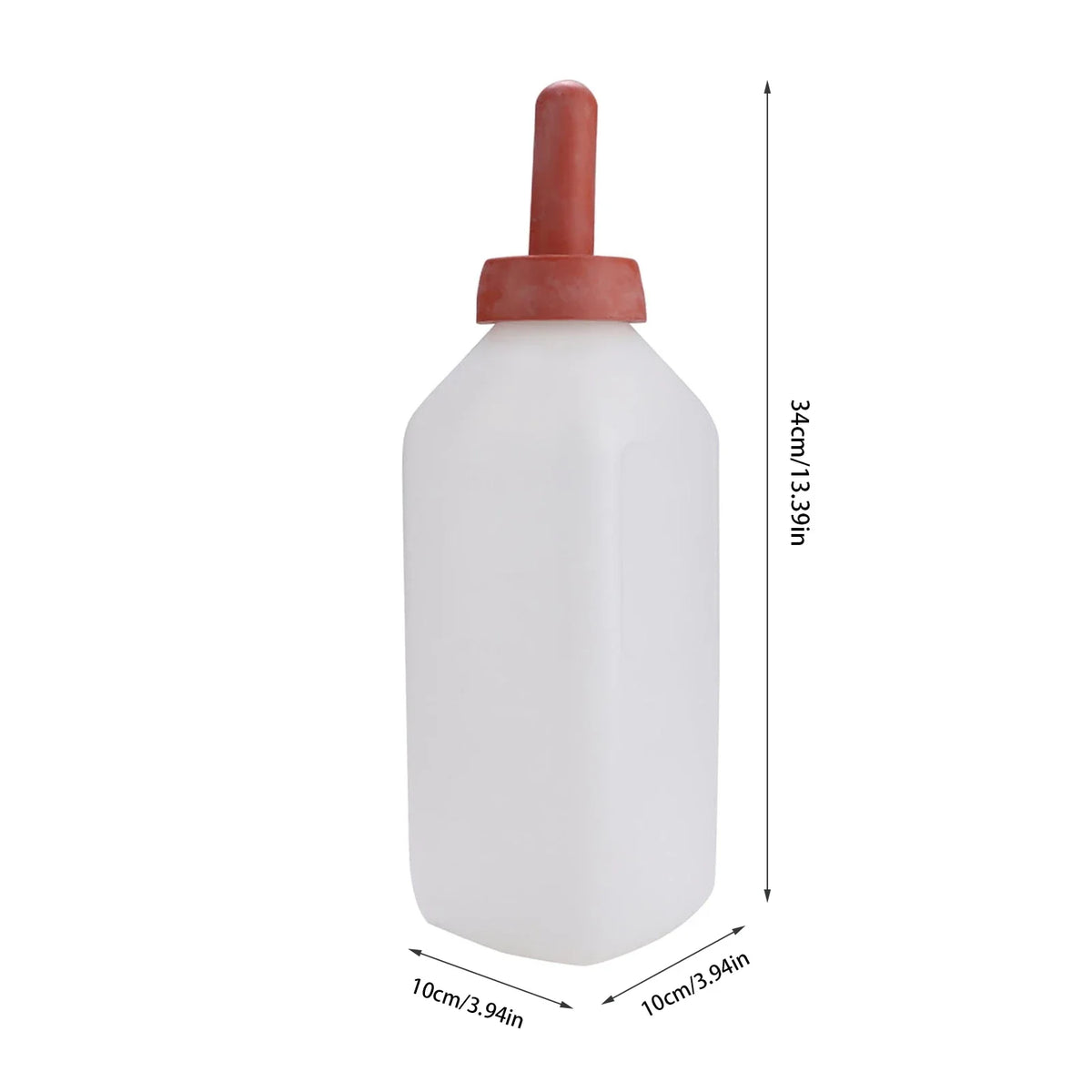 2L Calf Milk Feeding Bottle – Horizontal Cow Nursing Feeder Livestock Nursing Feeder Qme
