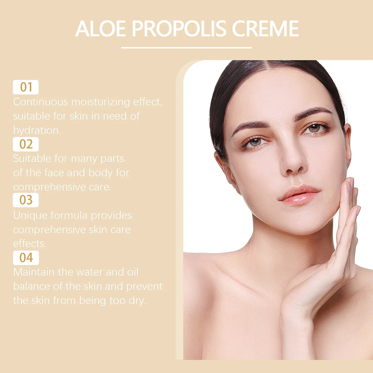 Aloe Propolis Moisturizing Face Cream – Nourishing & Soothing Face Moisturizing Cream Qme