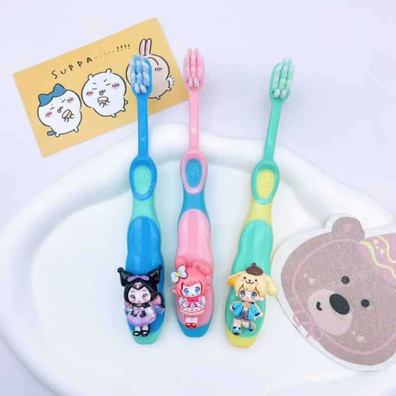 Hello Kitty Kuromi Soft-Bristle Toothbrush | 12 Colors Character Toothbrush Qme