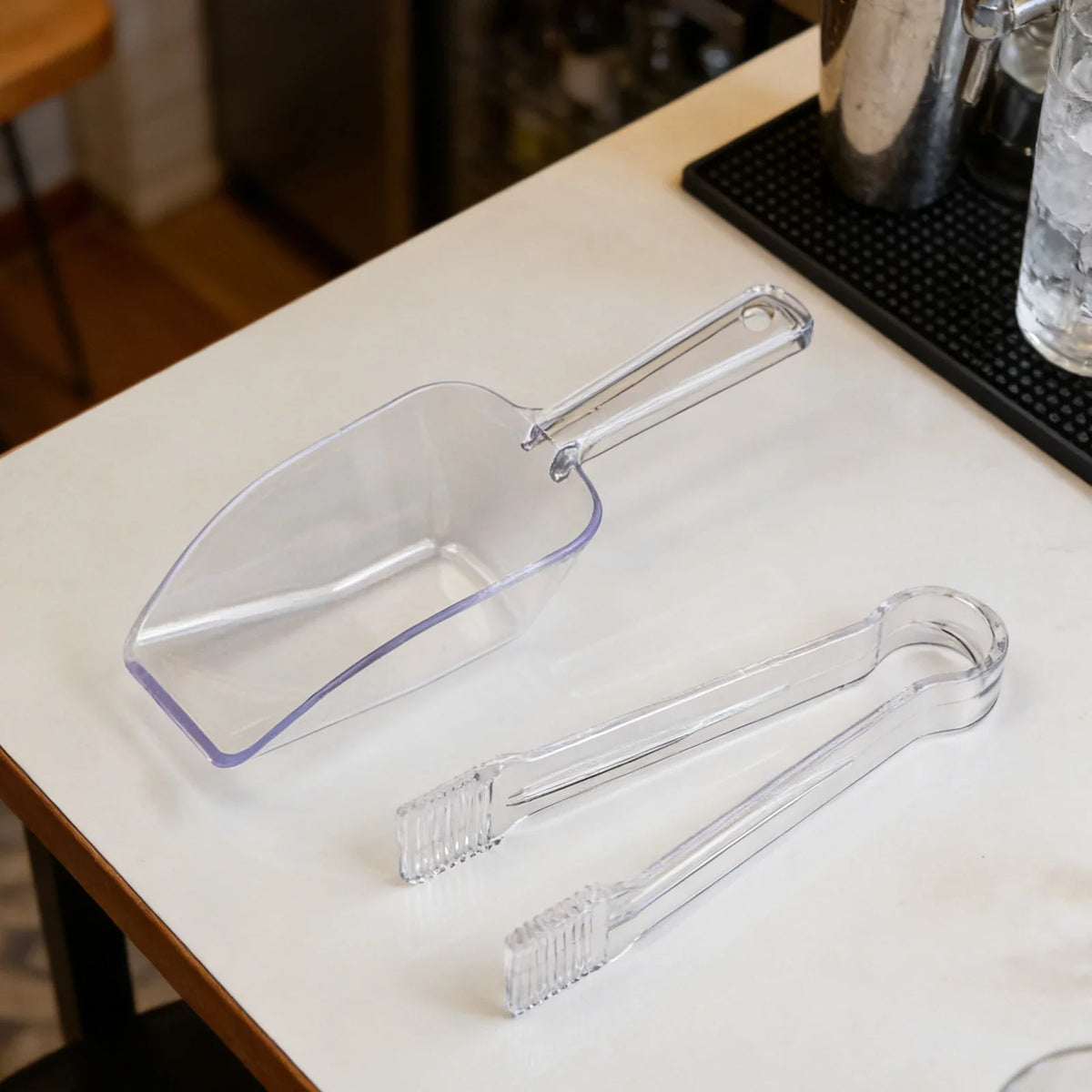 Transparent Acrylic Serving Tongs – Ice, Bread & Food Clip Acrylic Serving Tongs Qme
