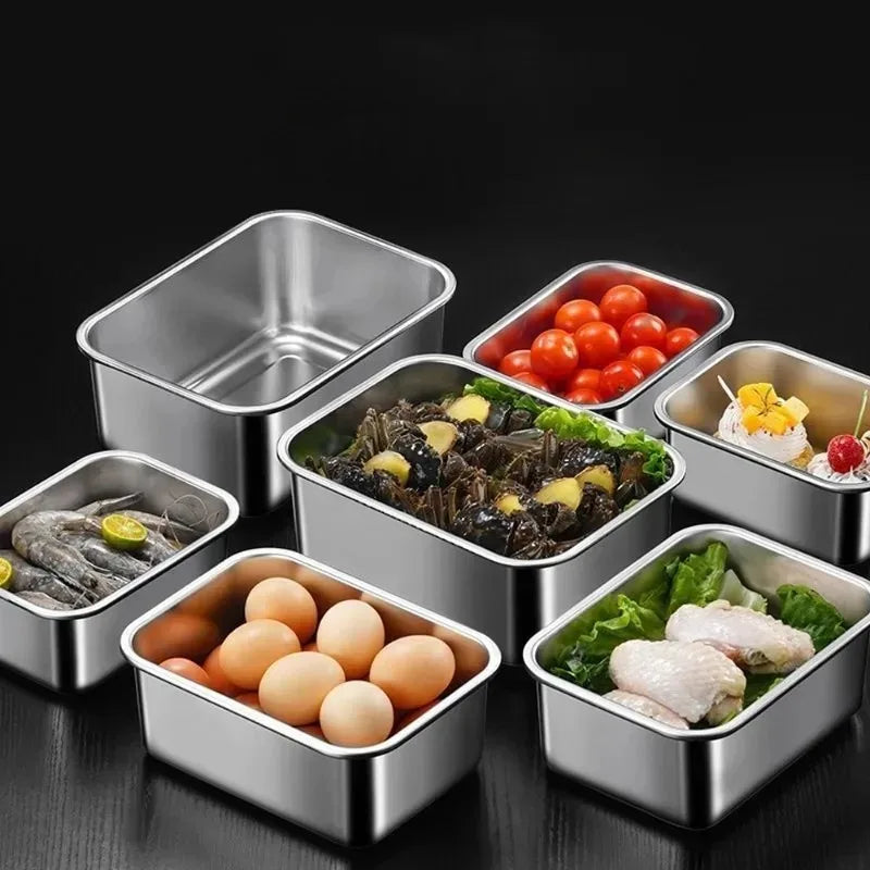 Stainless Steel Airtight Food Storage Containers with Lids Food Storage Containers Qme