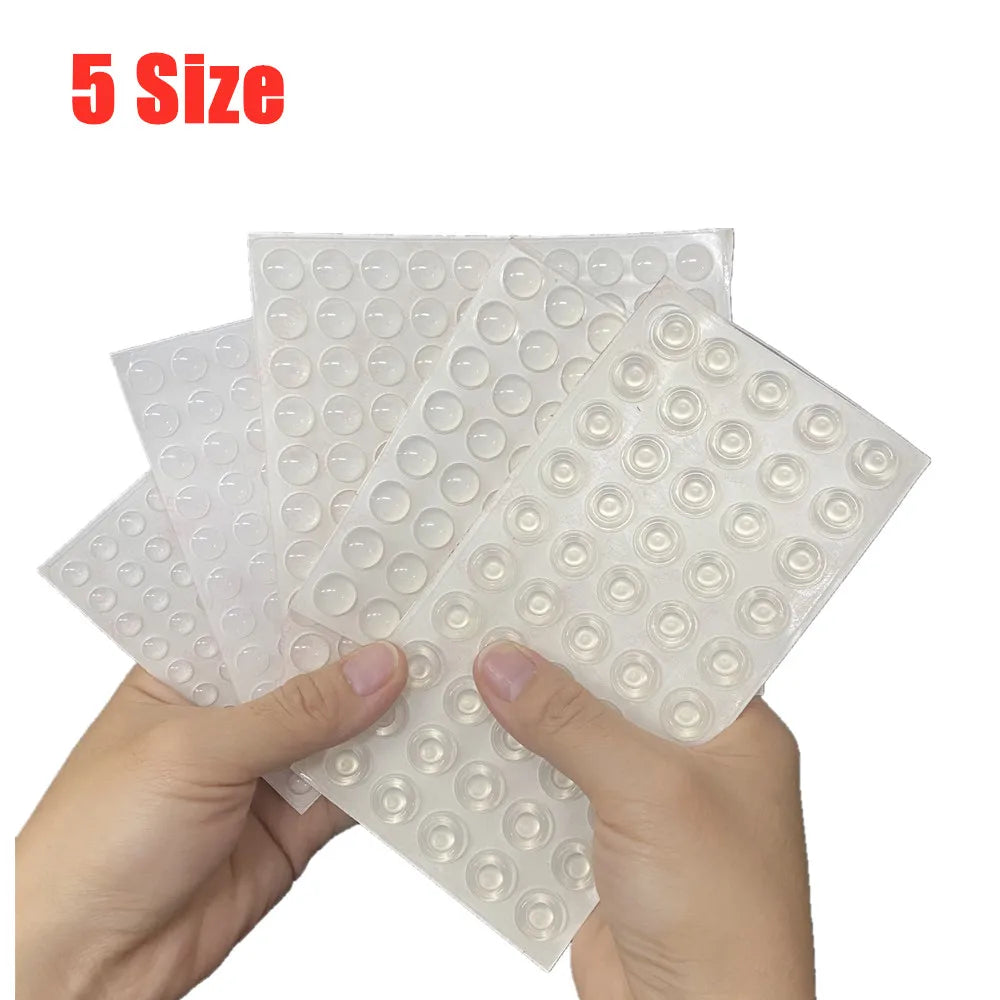Silicone Rubber Damper Buffer Pads | Clear Self-Adhesive Bumpers Furniture Bumper Pads Qme 13mmx5.5mmx50pcs