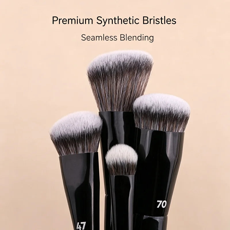 Qme Beveled Contour & Eye Shadow Makeup Brush – Ultra Soft Makeup Brush Qme