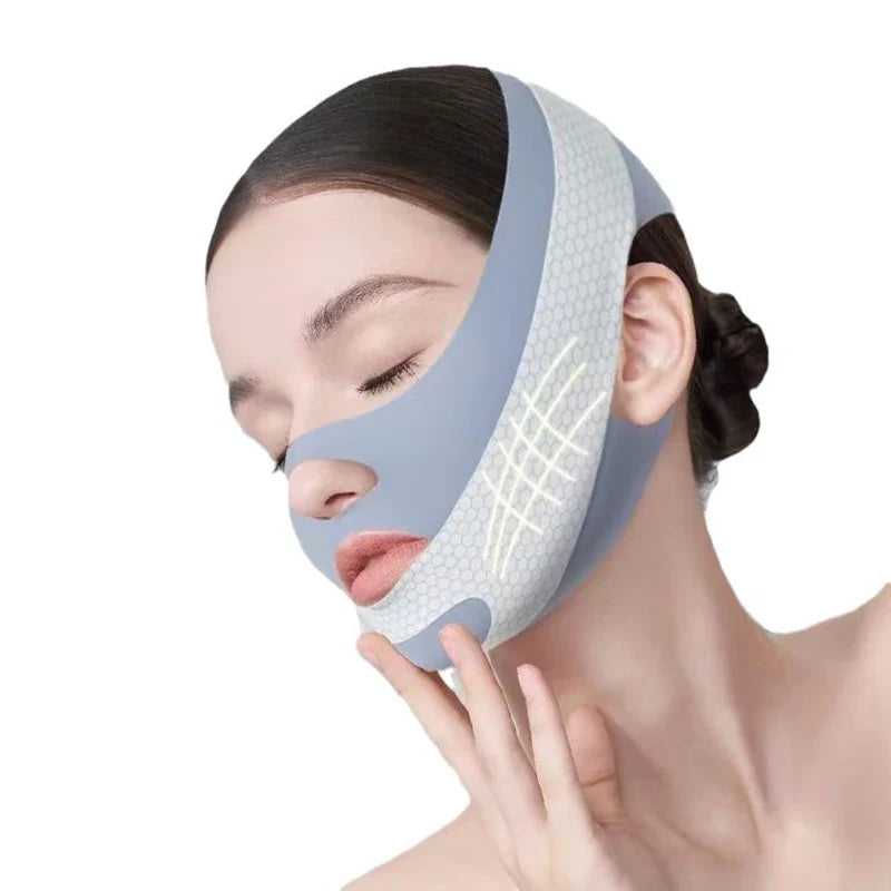 V-Line Facial Contouring Band – Chin Lifting & Slimming Strap Facial Contouring Band Qme ONE SIZE