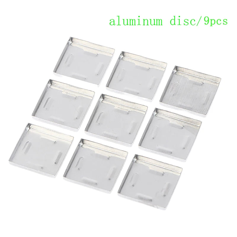 DIKALU 9-Grid Empty Eyeshadow Palette – DIY Makeup Storage Eyeshadow Palette Case Qst aluminum disc