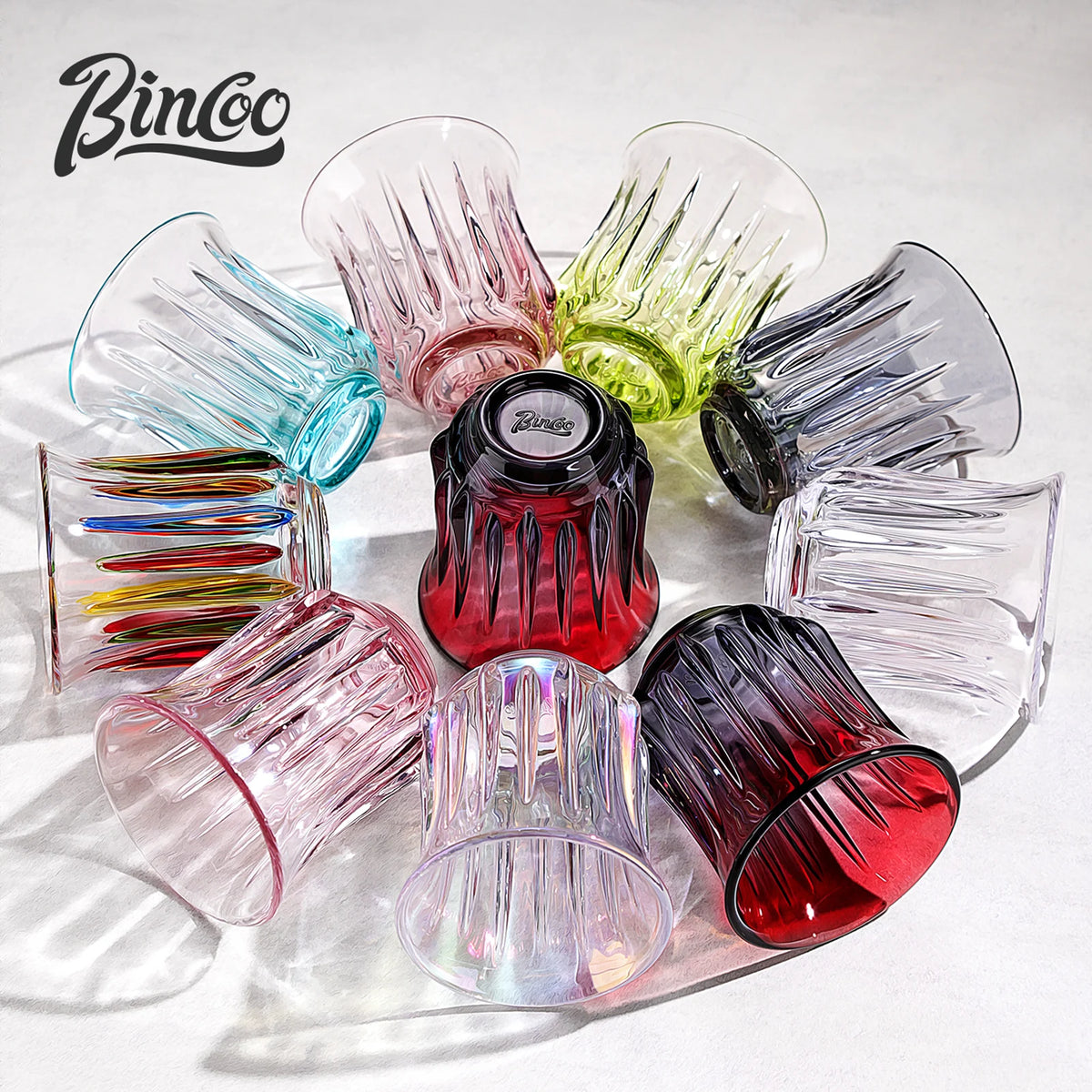 Bincoo Retro Glass Coffee Cup – Espresso Latte 90–400ml Glass Coffee Cup Qst