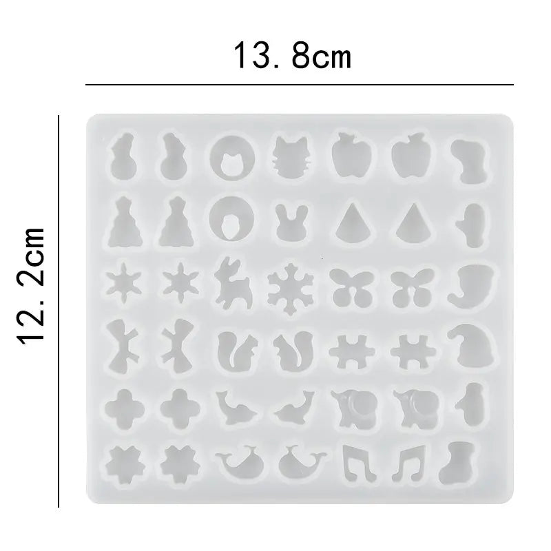 30-Style Silicone Resin Molds for Earring & Pendant Making Silicone Resin Molds Qme Style 28
