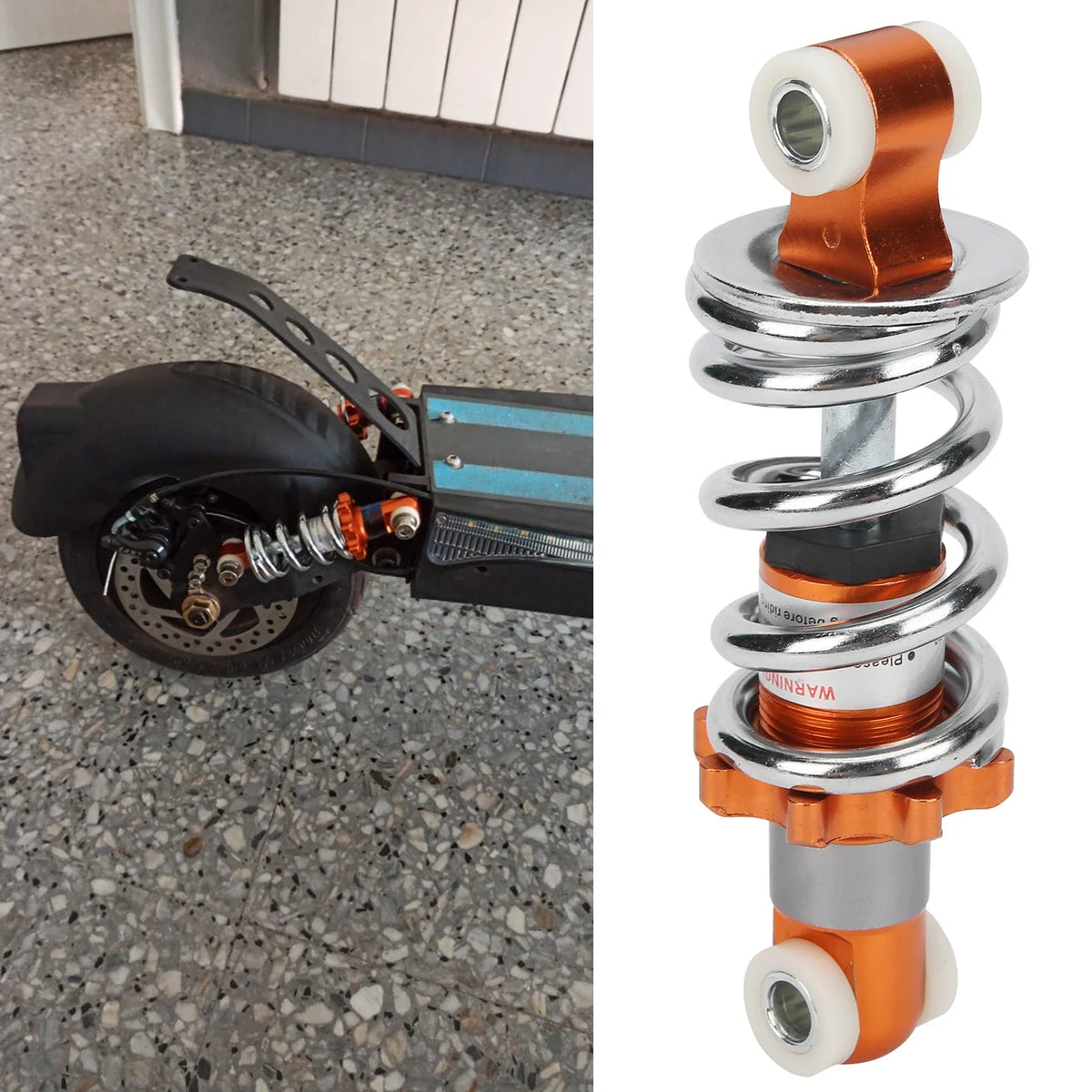 Motorcycle Mini Shock Absorber 400lb Damping Spring 125mm Motorcycle Shock Absorber Qme