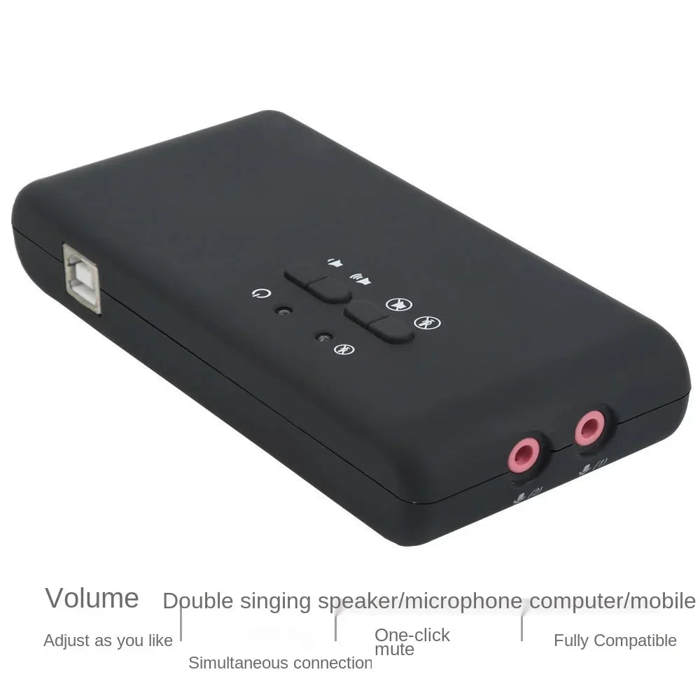 USB 7.1 External Sound Card CMI6206 Chipset & SPDIF Output External Sound Card Qme