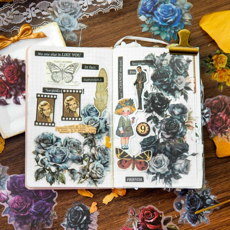 Large Rose Stickers for Scrapbooking, Journaling & DIY Crafts Decorative Craft Stickers Qme