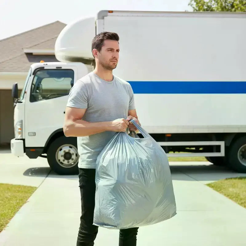 Large Thickened Plastic Moving Storage Bags with Handle Moving Storage Bags Qme